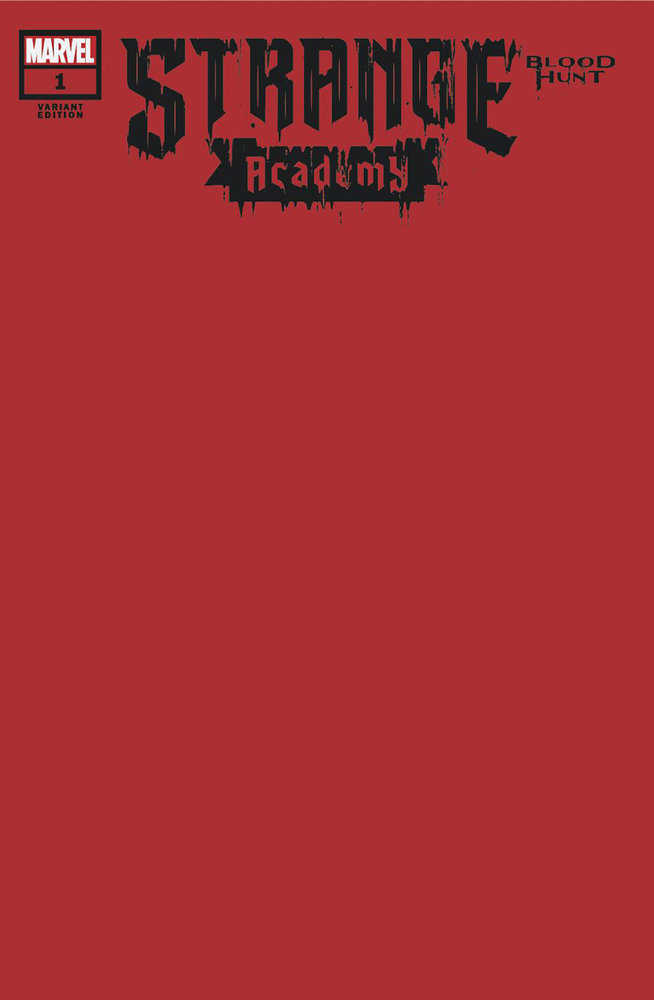 Strange Academy: Blood Hunt #1 Blood Red Blank Variant [Bh] | Odin's Place