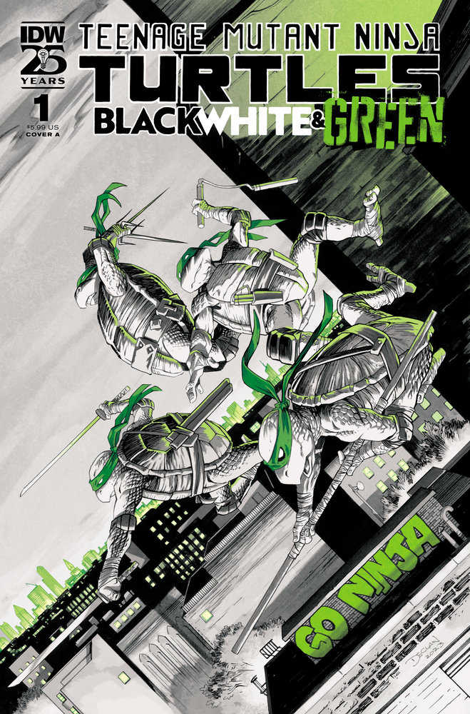 Teenage Mutant Ninja Turtles: Black, White, And Green #1 Cover A (Shalvey) | Odin's Place