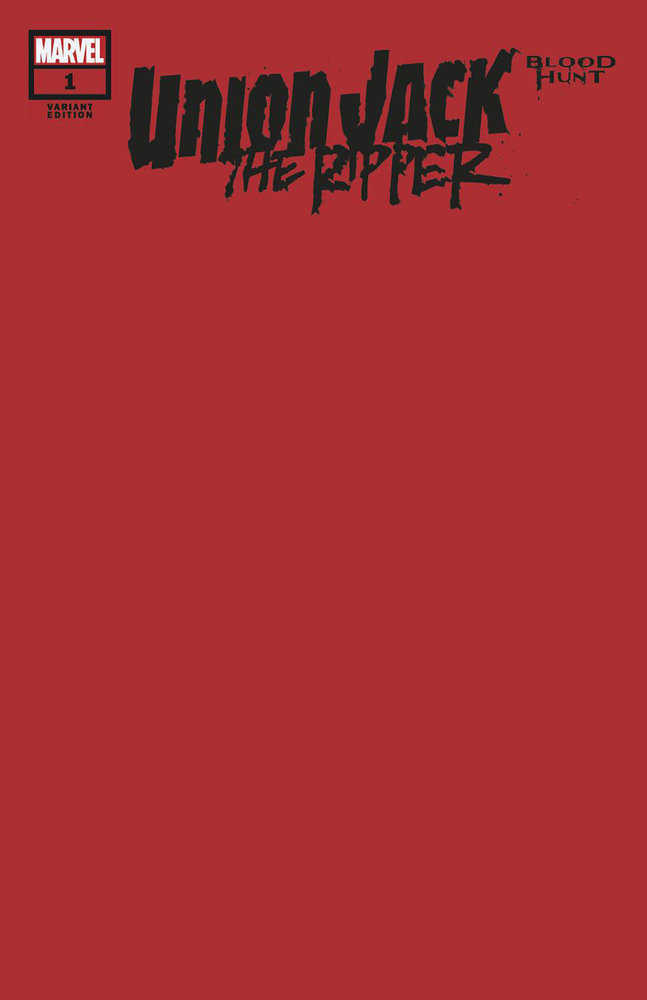 Union Jack The Ripper: Blood Hunt #1 Blood Red Blank Variant [Bh] | Odin's Place