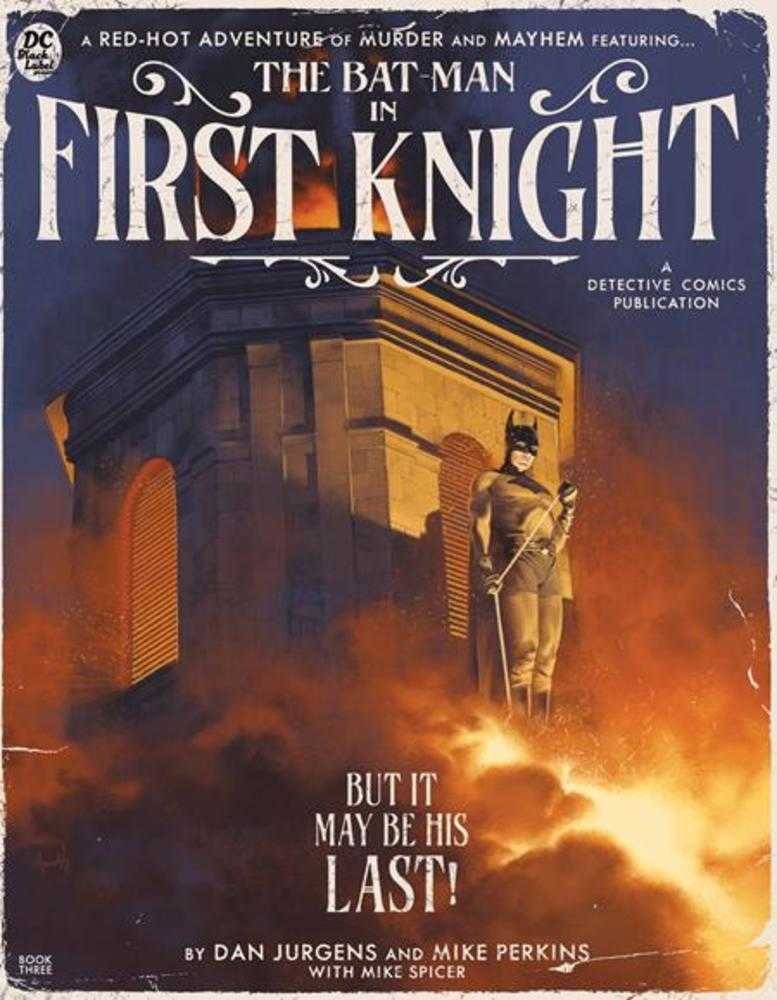 The Bat-Man First Knight #3 (Of 3) Cover C Marc Aspinall Pulp Novel Variant (Mature) | Odin's Place