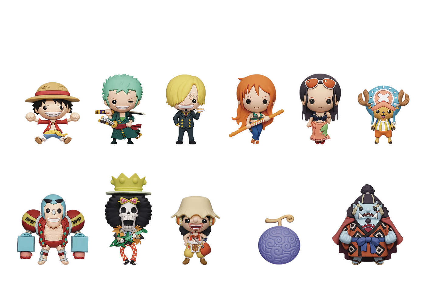 One Piece Series3 3D Foam Bag Clip 24pc Blind Mystery Box Display | Odin's Place