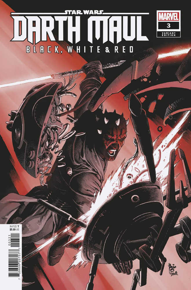 Star Wars: Darth Maul - Black, White & Red #3 Paulo Siqueira Variant | Odin's Place