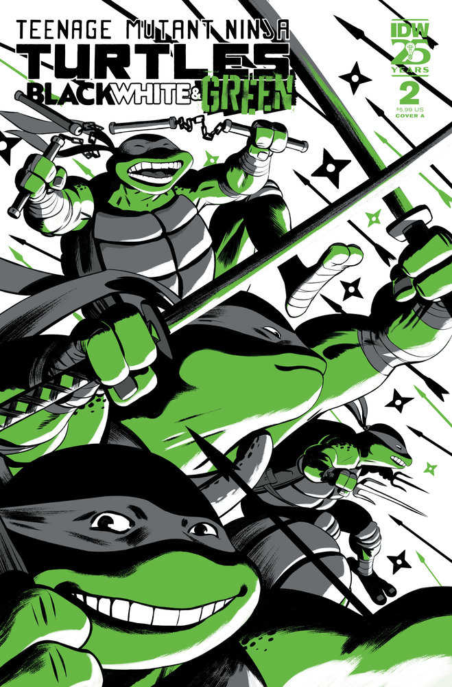 Teenage Mutant Ninja Turtles: Black, White, And Green #2 Cover A (RodríGuez) | Odin's Place