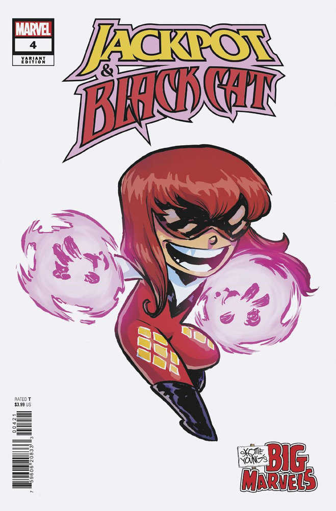 Jackpot & Black Cat #4 Skottie Young'S Big Marvel Variant | Odin's Place