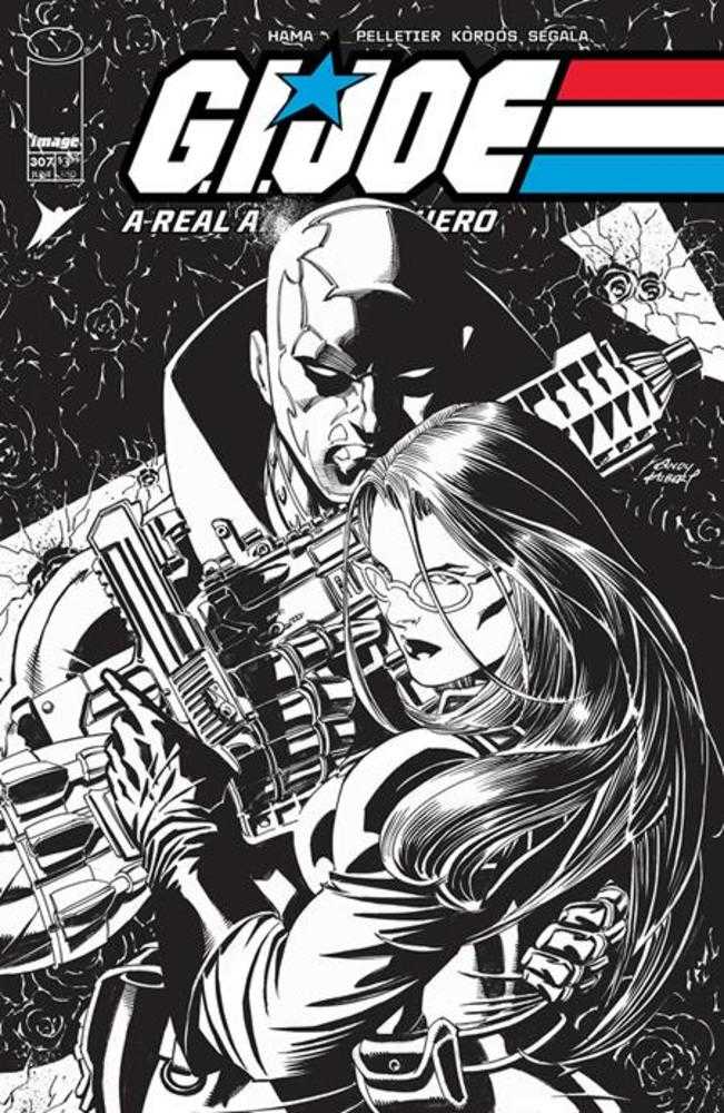G.I. Joe A Real American Hero #307 Cover B Andy Kubert Black & White Variant | Odin's Place