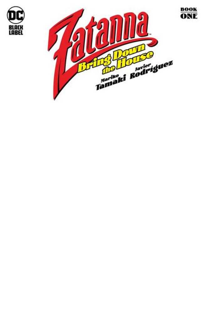 Zatanna Bring Down The House #1 (Of 5) Cover E Blank Variant (Mature) | Odin's Place