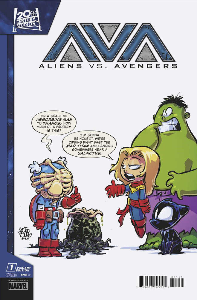 Aliens vs Avengers #1 Skottie Young Variant | Odin's Place