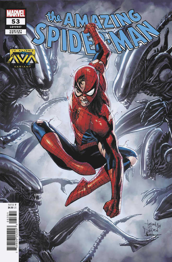 Amazing Spider-Man #53 Tony Daniel Marvel vs. Alien Variant | Odin's Place