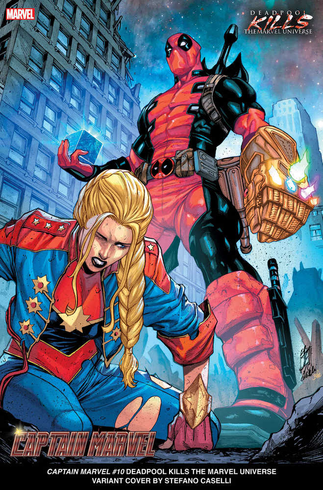 Captain Marvel #10 Deadpool Kills Marvel Universe Variant | Odin's Place