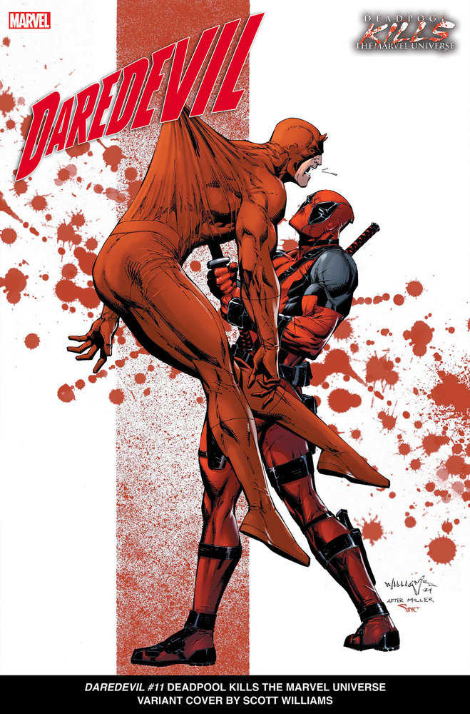Daredevil #11 Scott Williams Deadpool Kills The Marvel Universe Variant | Odin's Place