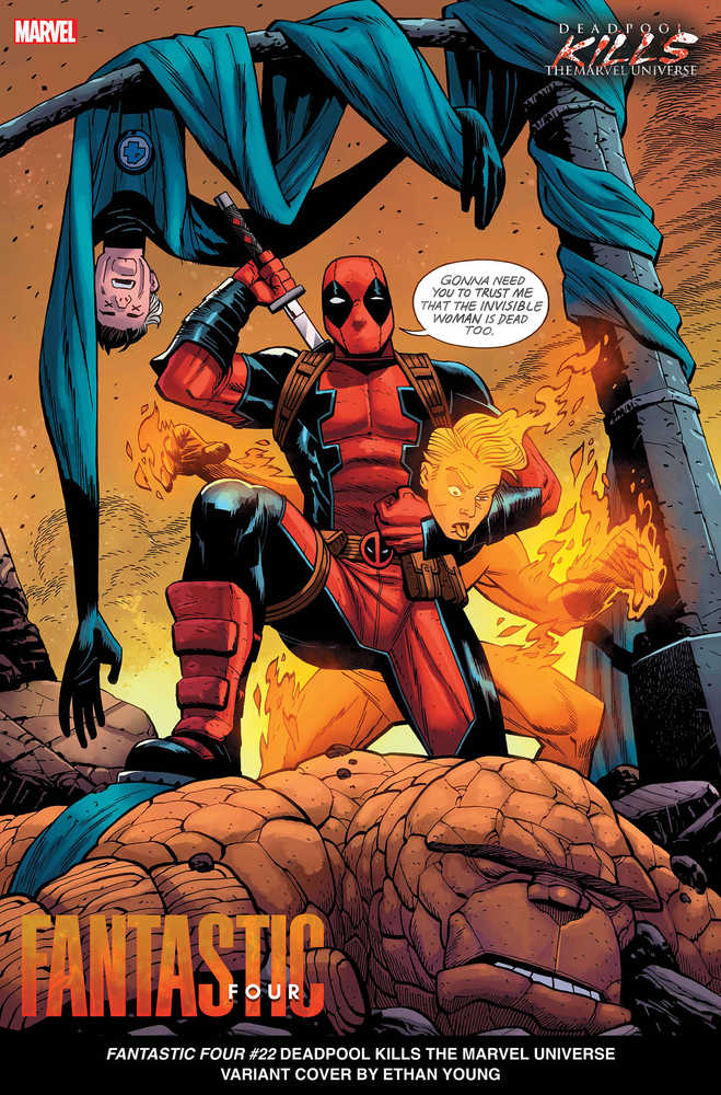 Fantastic Four #22 Young Deadpool Kills Marvel Universe Variant | Odin's Place