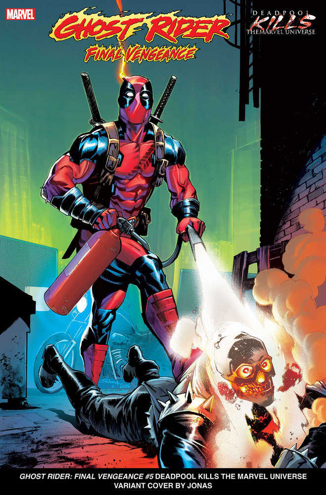 Ghost Rider: Final Vengeance #5 Jonas Scharf Deadpool Kills The Marvel Universe Variant | Odin's Place