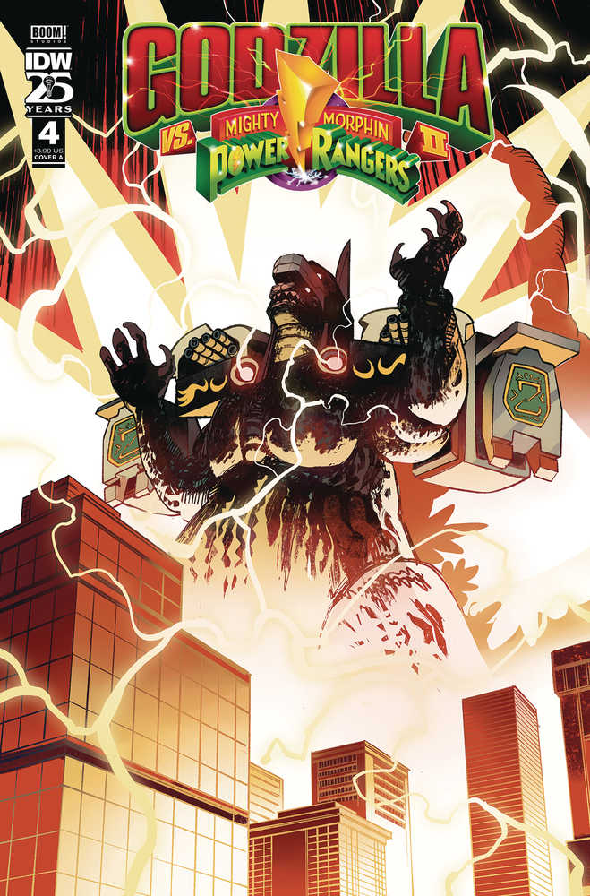 Godzilla vs MMPR II #4 Cover A Rivas | Odin's Place