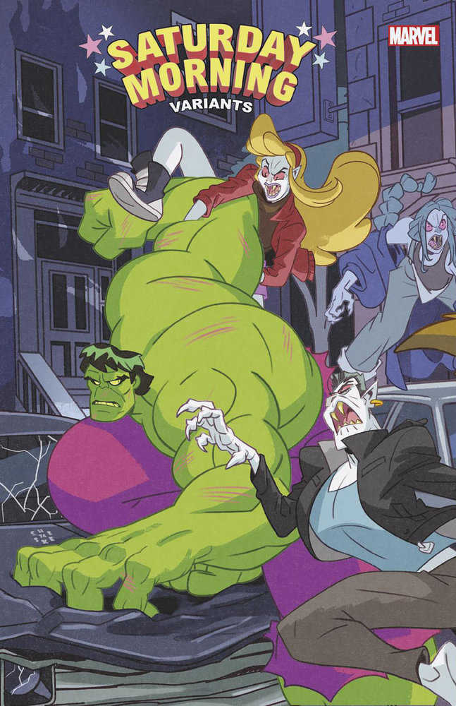 Hulk: Blood Hunt #1 Sean Galloway Saturday Morning Connecting Variant [Bh] | Odin's Place