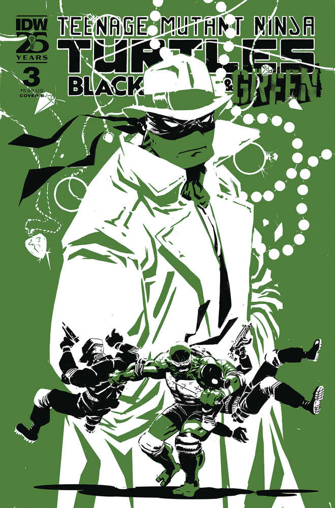Teenage Mutant Ninja Turtles Black White & Green #3 Cover B Rossmo | Odin's Place