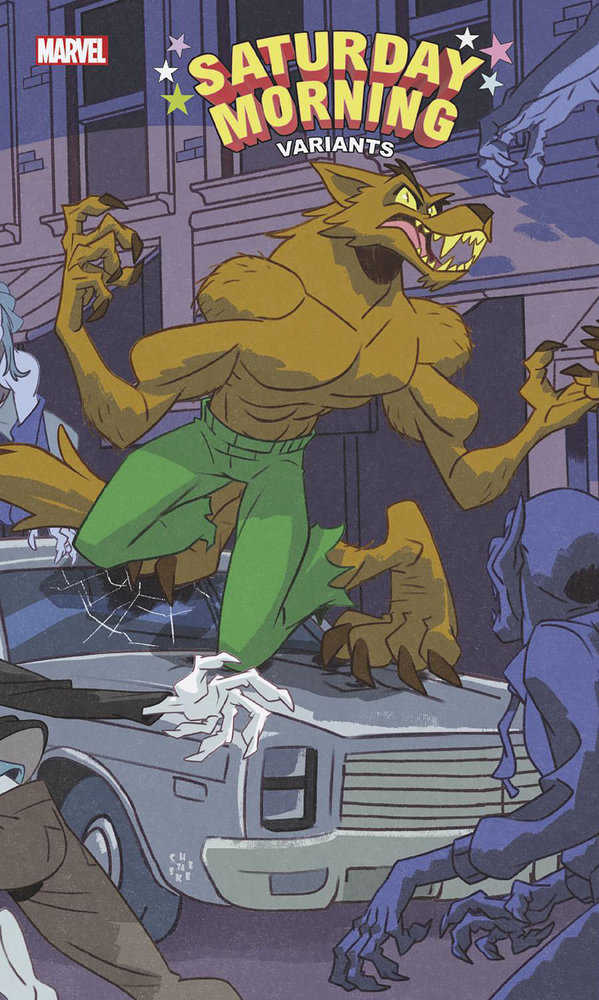 Werewolf By Night: Blood Hunt #1 Sean Galloway Saturday Morning Connecting Variant [Bh] | Odin's Place