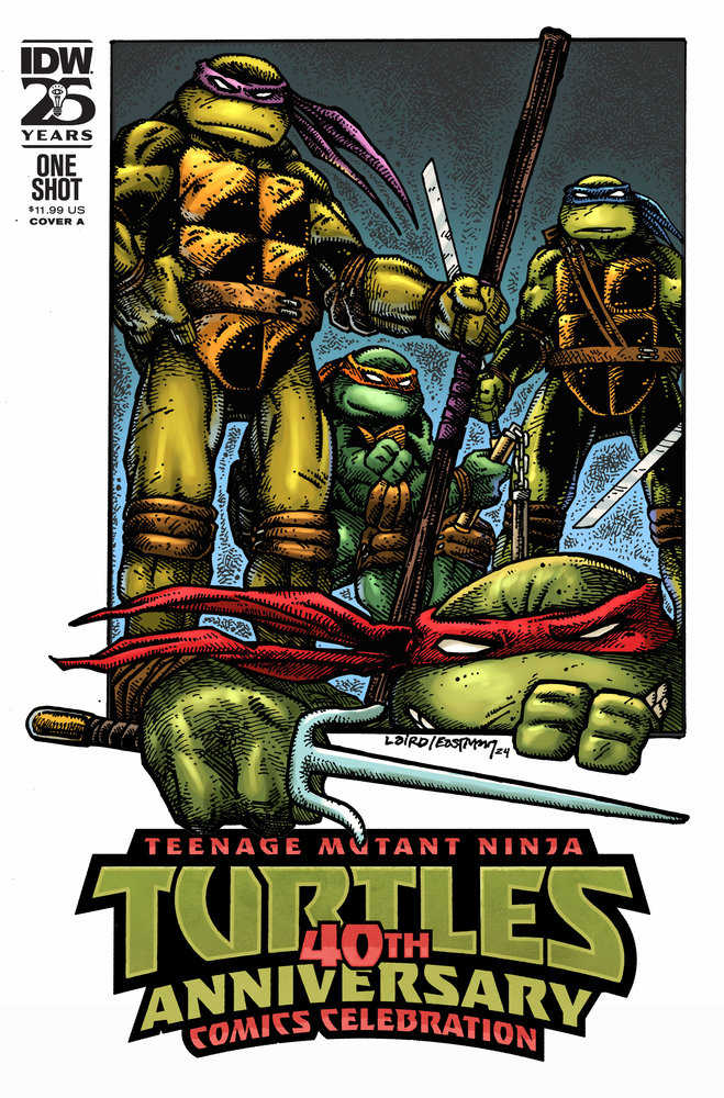 Teenage Mutant Ninja Turtles: 40th Anniversary Comics Celebration Cover A (Laird & Eastman) | Odin's Place