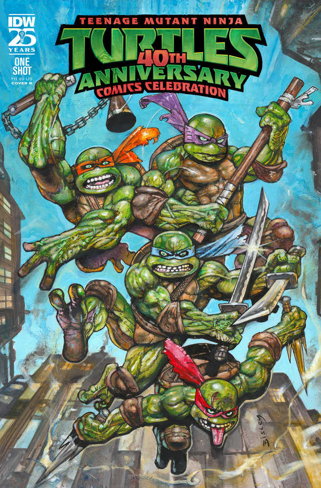 Teenage Mutant Ninja Turtles: 40th Anniversary Comics Celebration Variant B (Bisley) | Odin's Place
