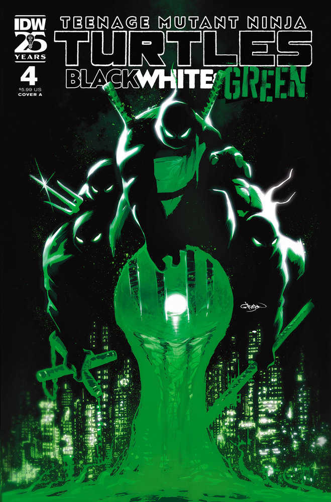 Teenage Mutant Ninja Turtles: Black, White, And Green #4 Cover A (Gleason) | Odin's Place