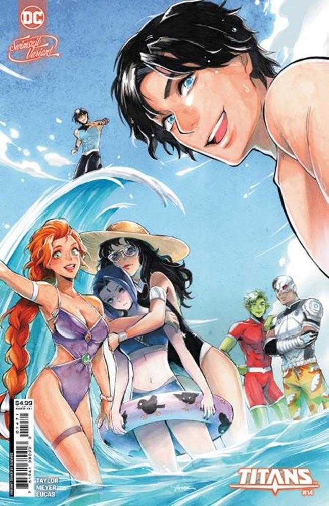 Titans #14 Cover E Saowee Swimsuit Card Stock Variant | Odin's Place