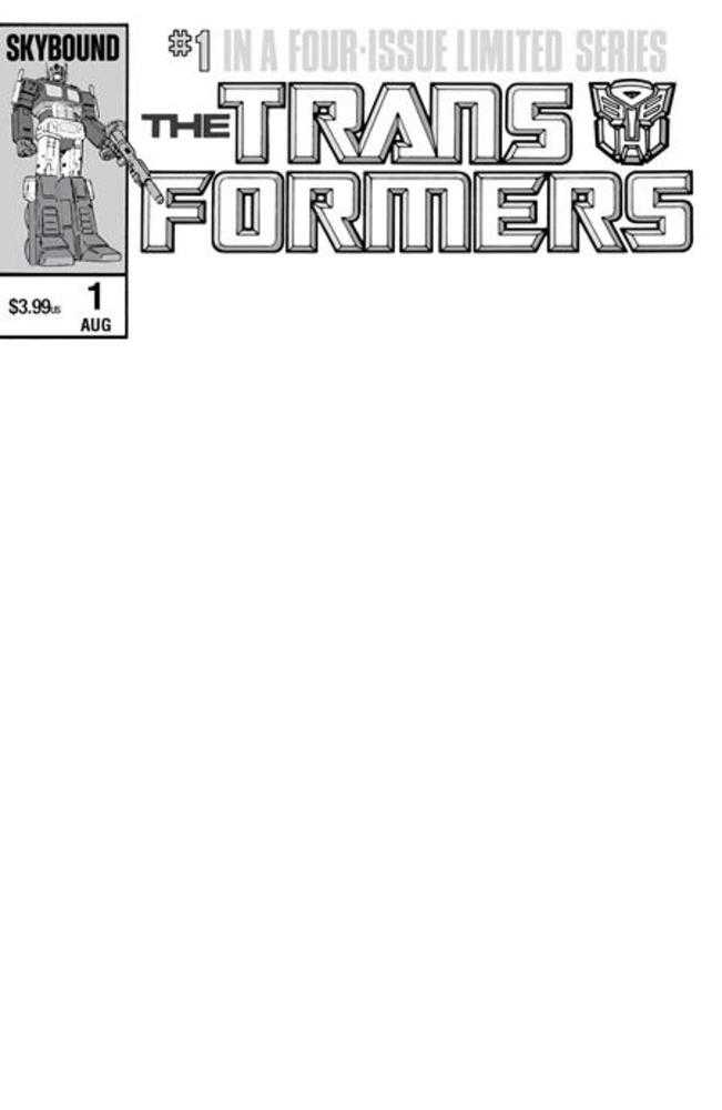 Transformers #1 40th Anniversary Edition  (One Shot) Cover C Blank Sketch Variant | Odin's Place