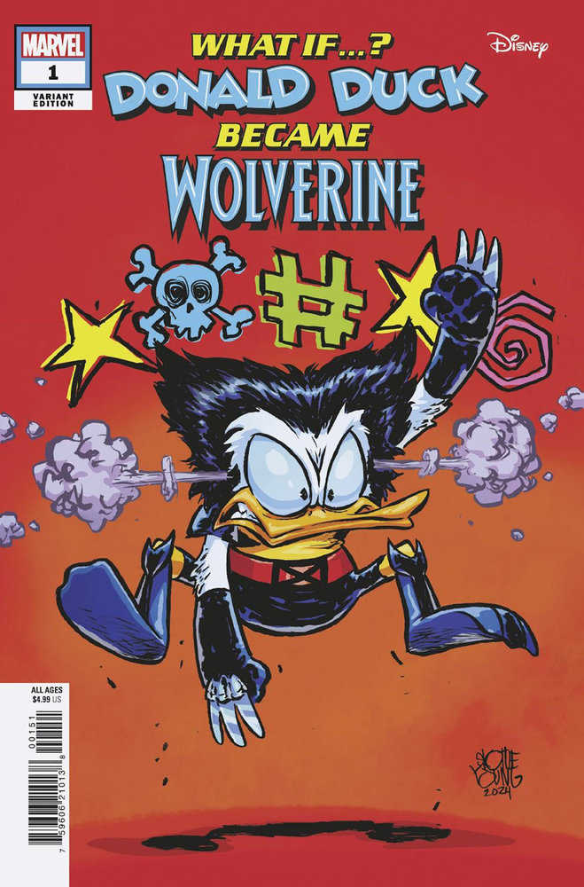 What If Donald Duck Became Wolverine #1 Young Variant | Odin's Place