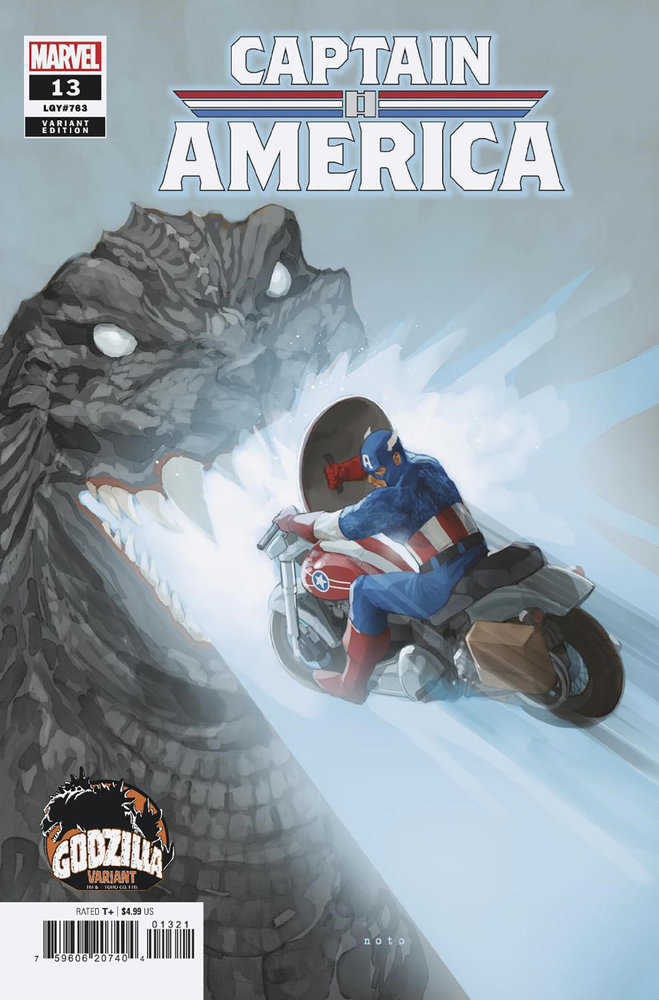 Captain America #13 Phil Noto Godzilla Variant | Odin's Place