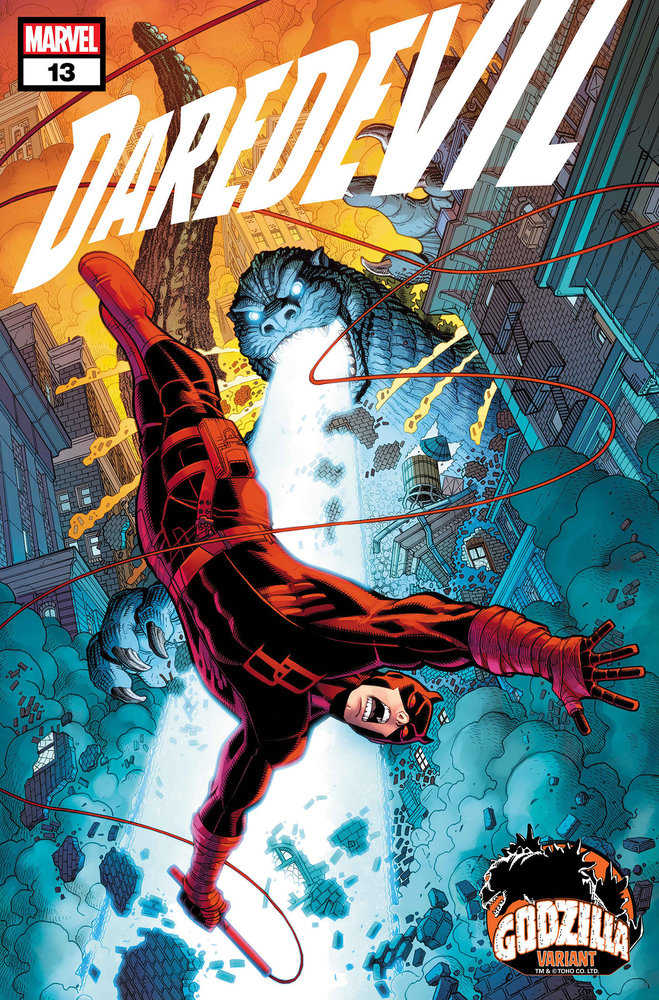 Daredevil #13 Nick Bradshaw Godzilla Variant | Odin's Place