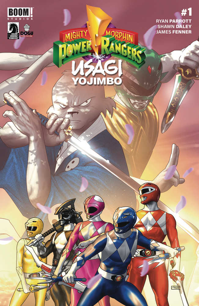 Mighty Morphin Power Rangers Usagi Yojimbo #1 Cover A Clarke ( | Odin's Place