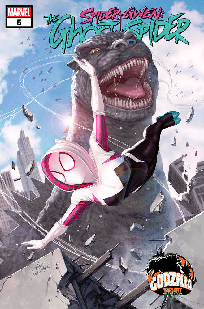 Spider-Gwen: The Ghost-Spider #5 Inhyuk Lee Godzilla Variant | Odin's Place
