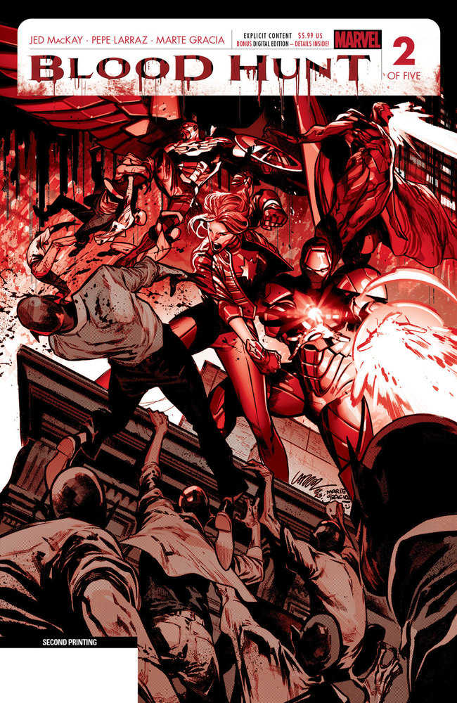 Blood Hunt: Red Band #2 Pepe Larraz 2nd Print Variant [Bh] | Odin's Place