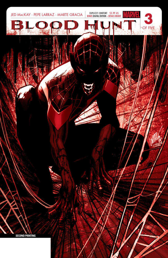 Blood Hunt: Red Band #3 Pepe Larraz 2nd Print Variant [Bh] | Odin's Place