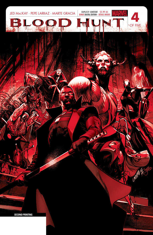 Blood Hunt: Red Band #4 Pepe Larraz 2nd Print Variant [Bh] | Odin's Place