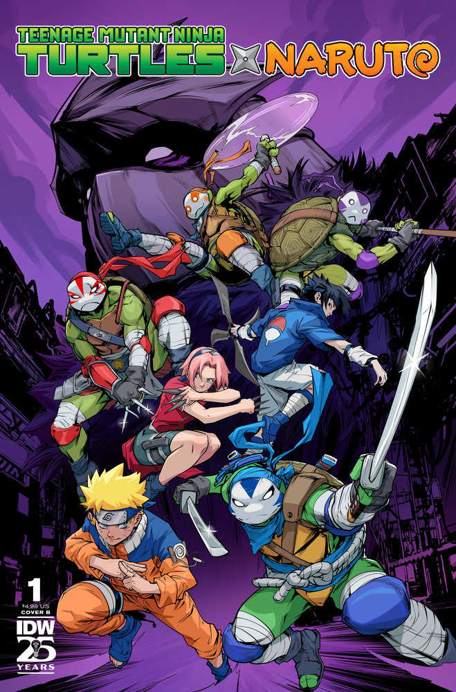 Teenage Mutant Ninja Turtles X Naruto #1 Cover B Prasetya | Odin's Place