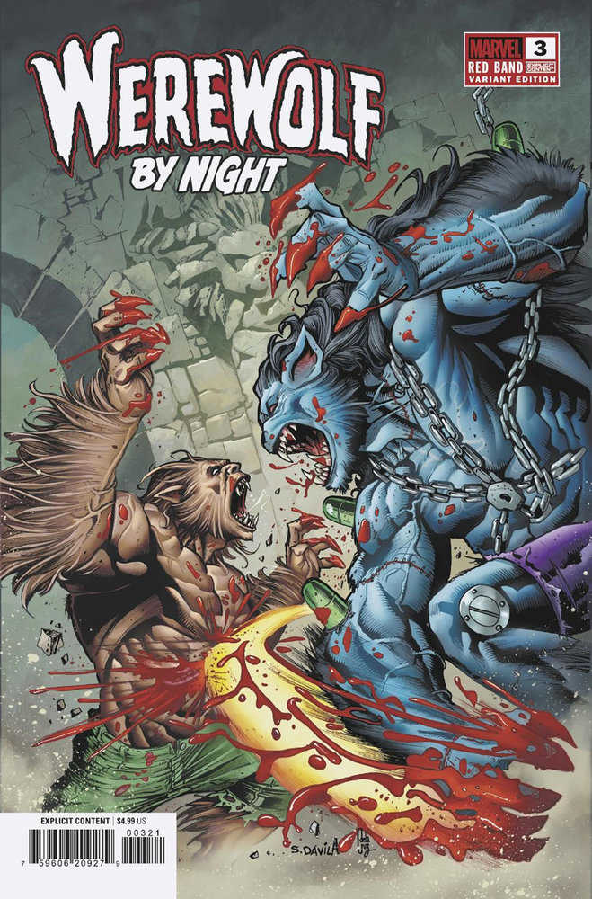 Werewolf By Night: Red Band #3 Sergio Davila Variant [Polybagged] | Odin's Place