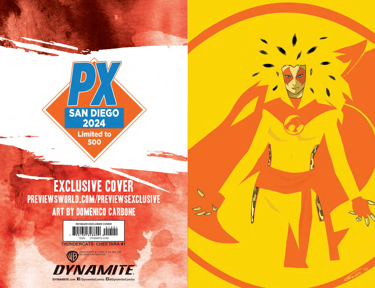 Sdcc 2024 Thundercats Cheetara #1 Previews Exclusive Full Art Variant Edition | Odin's Place