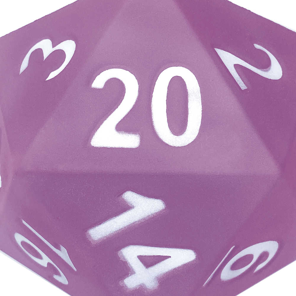 Purple Foam 5in D20 Dice | Odin's Place