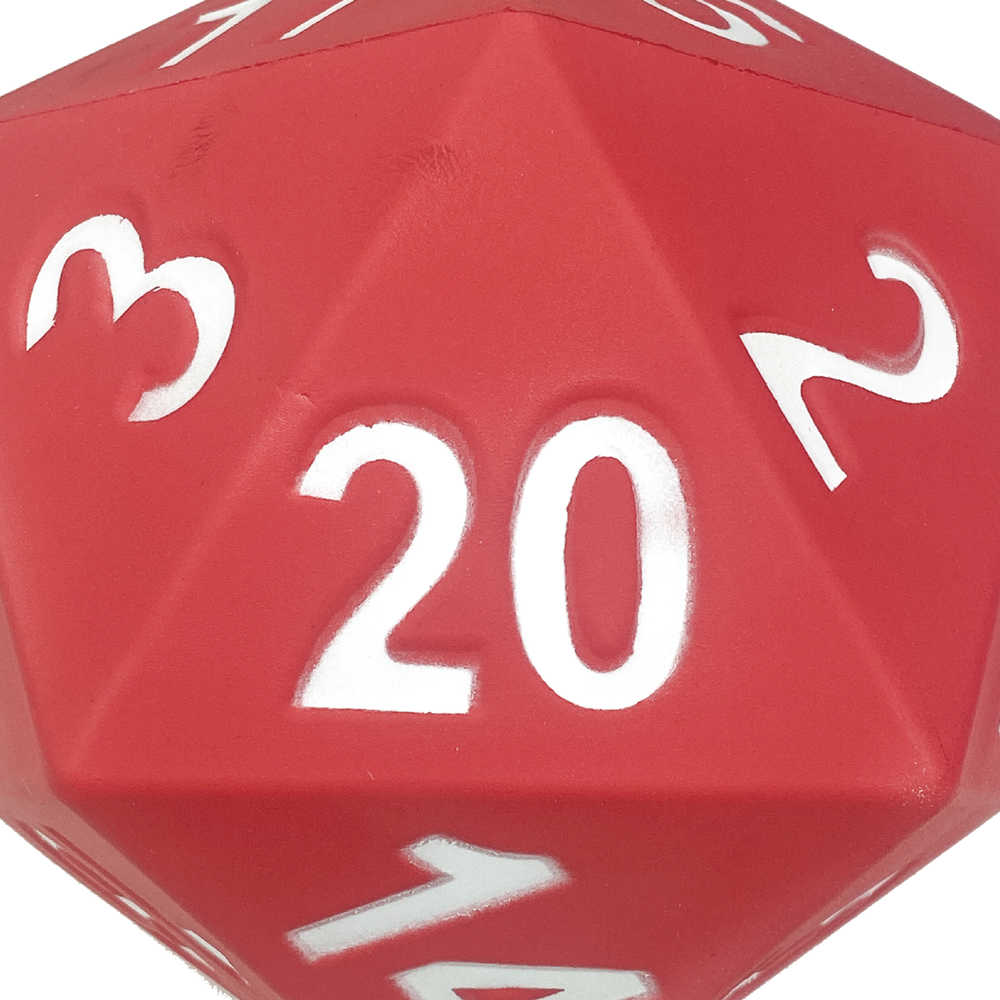 Red Foam 5in D20 Dice | Odin's Place