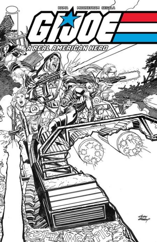 G.I. Joe A Real American Hero #311 Cover B Andy Kubert Black & White Variant | Odin's Place