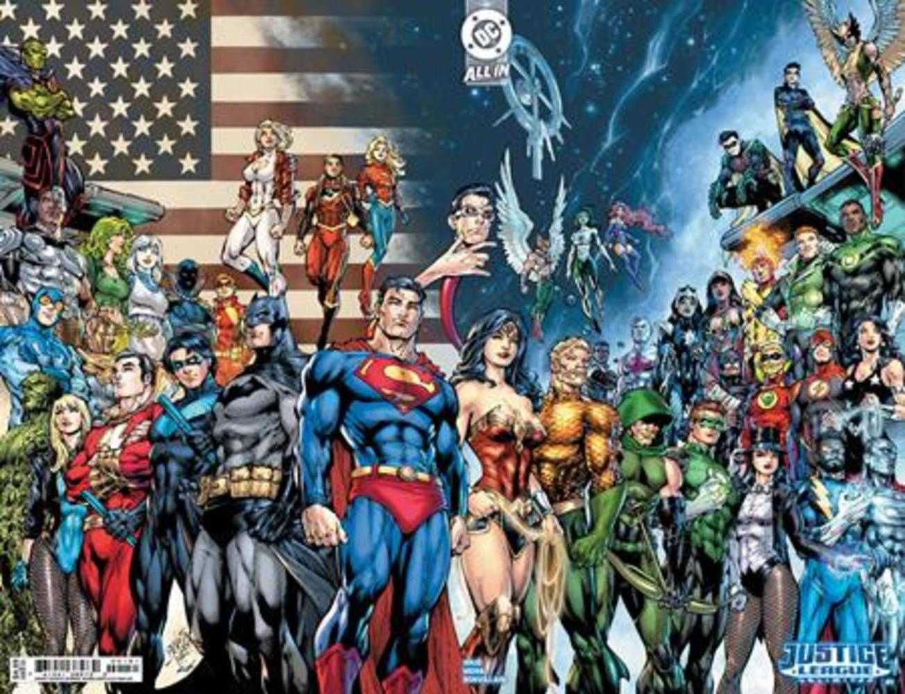 Justice League Unlimited #1 Cover E Edition Benes Wraparound Card Stock Variant | Odin's Place
