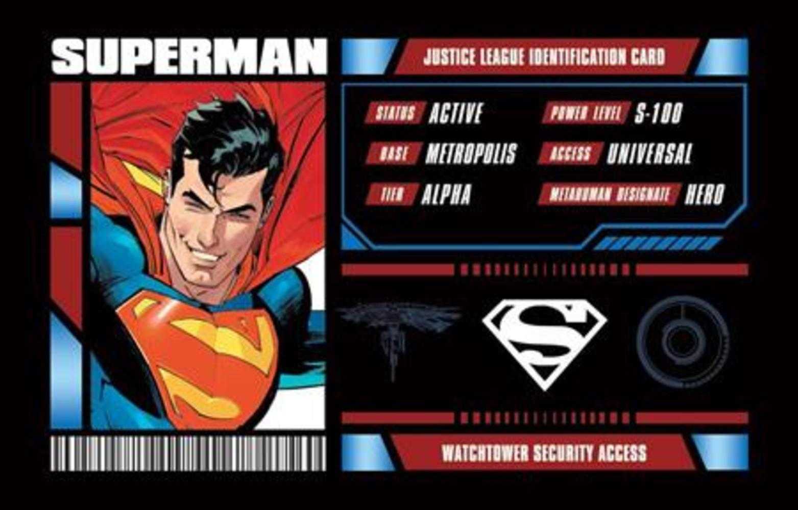 Superman Justice League Membership Card Opt-In Bundles Of 25 (Free) | Odin's Place