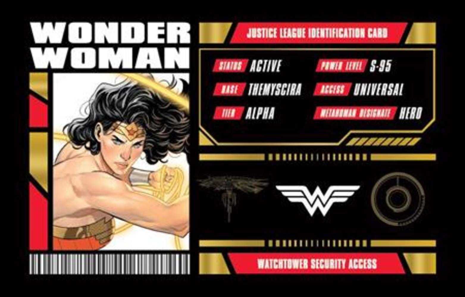 Wonder Woman Justice League Membership Card Opt-In Bundles Of 25 (Free) | Odin's Place