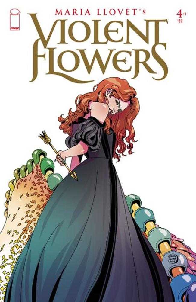 Violent Flowers #4 (Of 4) Cover B Maria Llovet Black Dress Variant (Mature) | Odin's Place