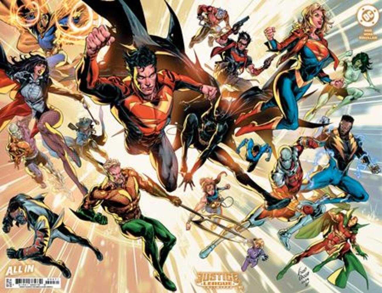 Justice League Unlimited #2 Cover F Fico Ossio Wraparound Raised Uv Foil Variant Allocations May Occur | Odin's Place