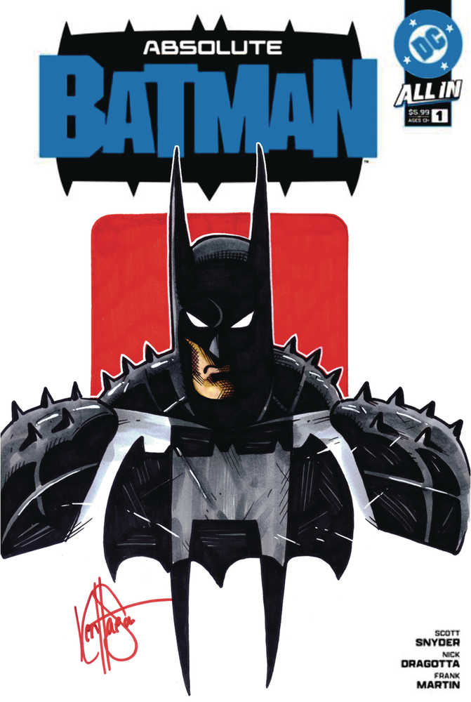 Df Absolute Batman #1 Haeser Signed & Remarked | Odin's Place