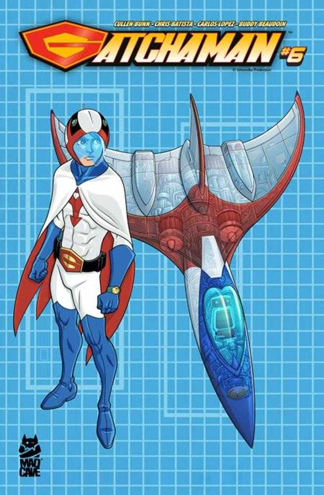 Gatchaman #6 Cover B Chris Batista Blueprint Ken And G-1 Variant | Odin's Place