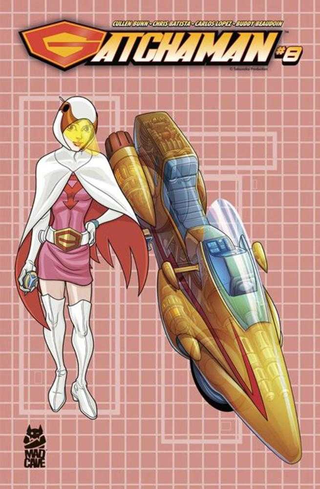 Gatchaman #8 Cover B Chris Batista Blueprint Jun And G-3 Variant | Odin's Place