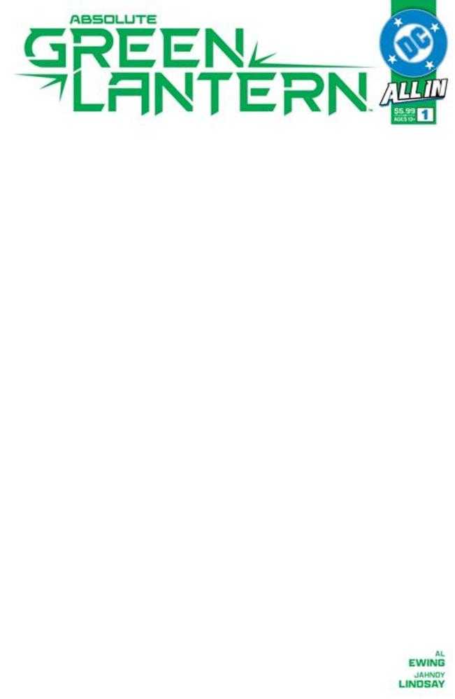 Absolute Green Lantern #1 Cover H Blank Card Stock Variant | Odin's Place