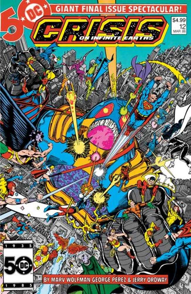 Crisis On Infinite Earths #12 Facsimile Edition Cover A George Perez | Odin's Place