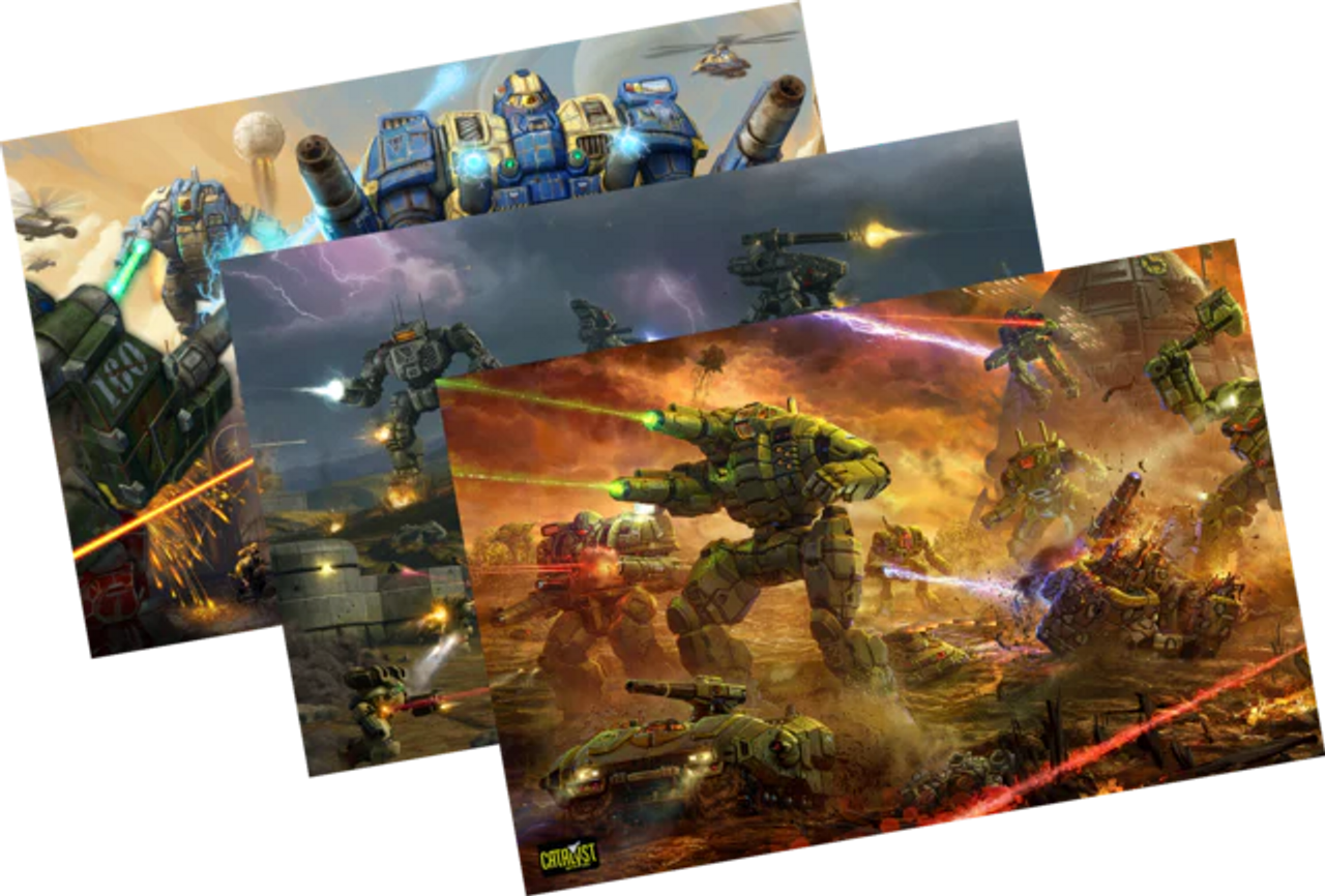 Battletech: Kickstarter Exclusive 3 Poster Set | Odin's Place